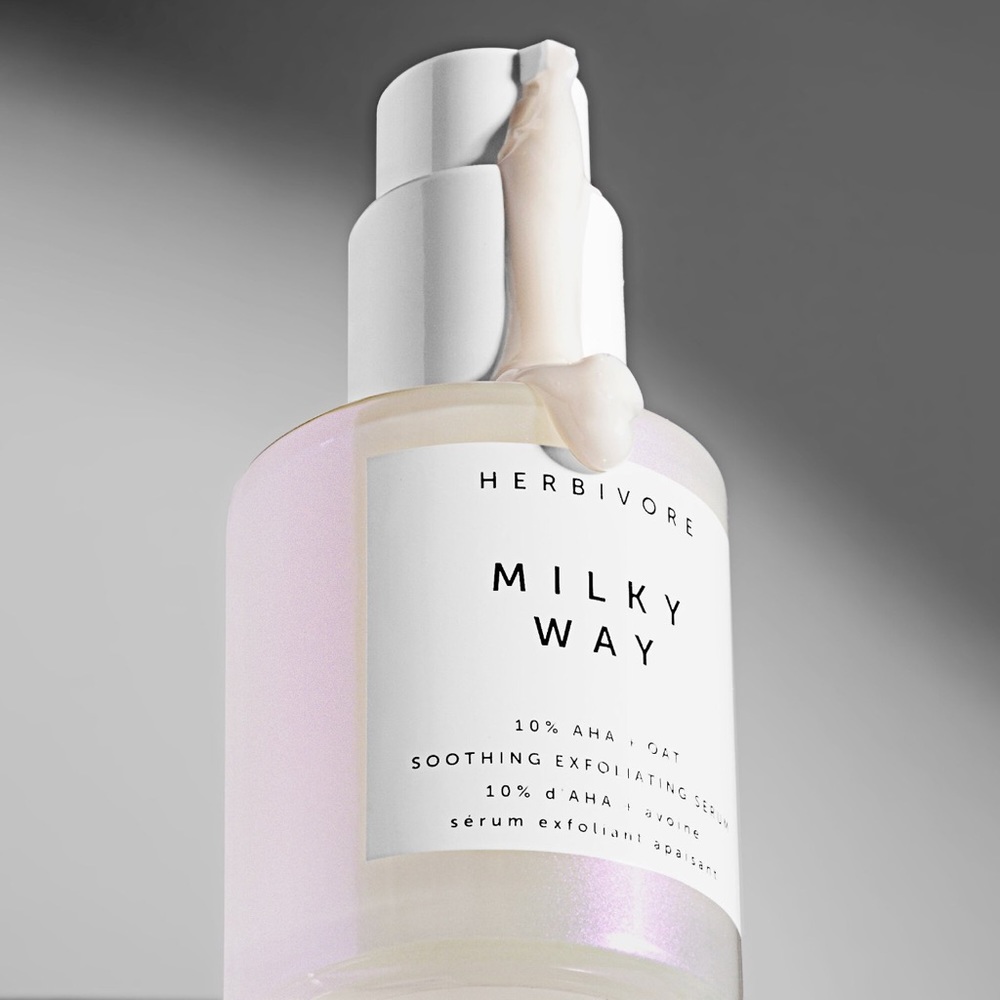 Herbivore Milky Way 10% AHA + Oat Soothing Exfoliating Serum